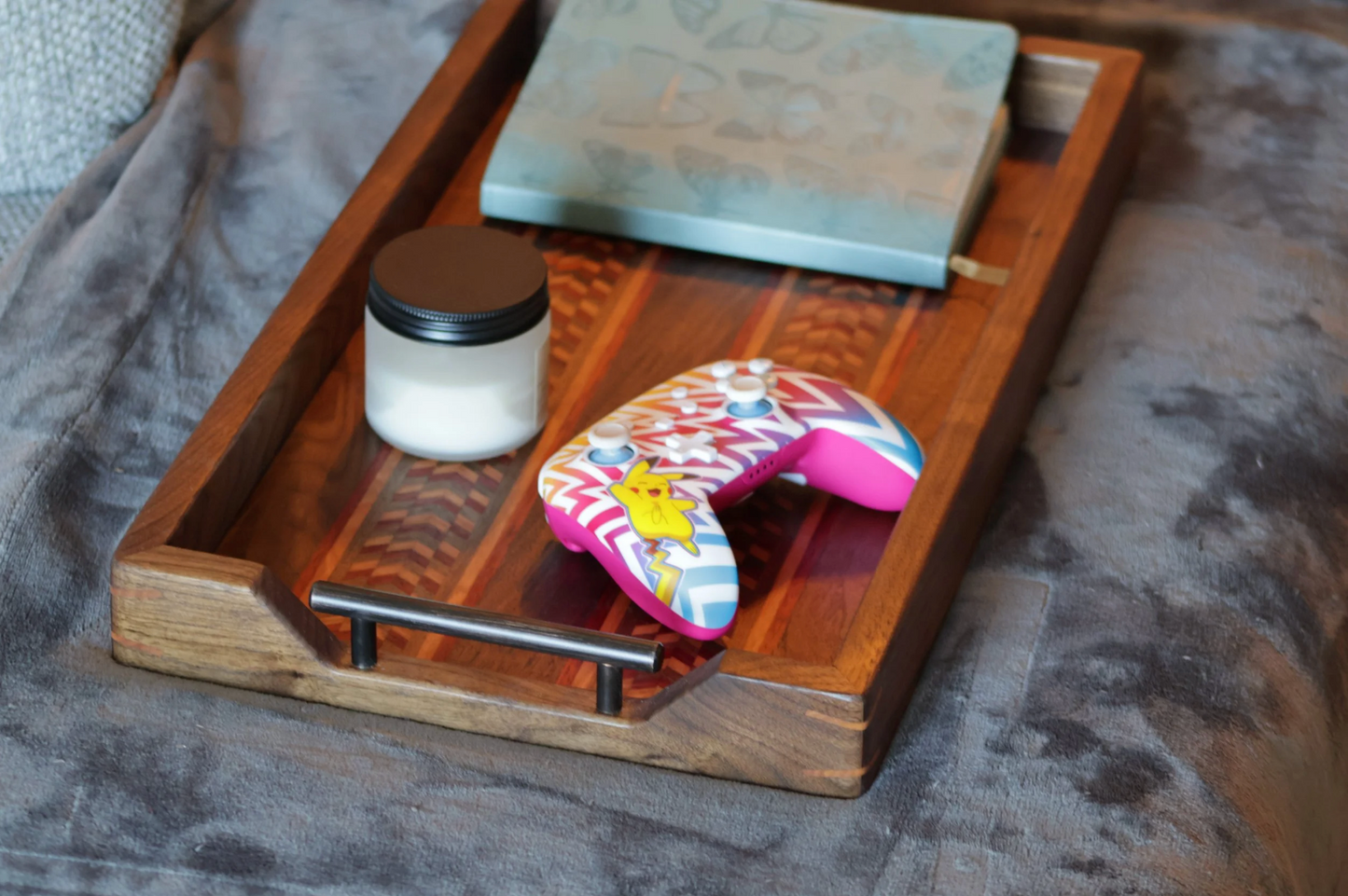 Walnut Ottoman Tray