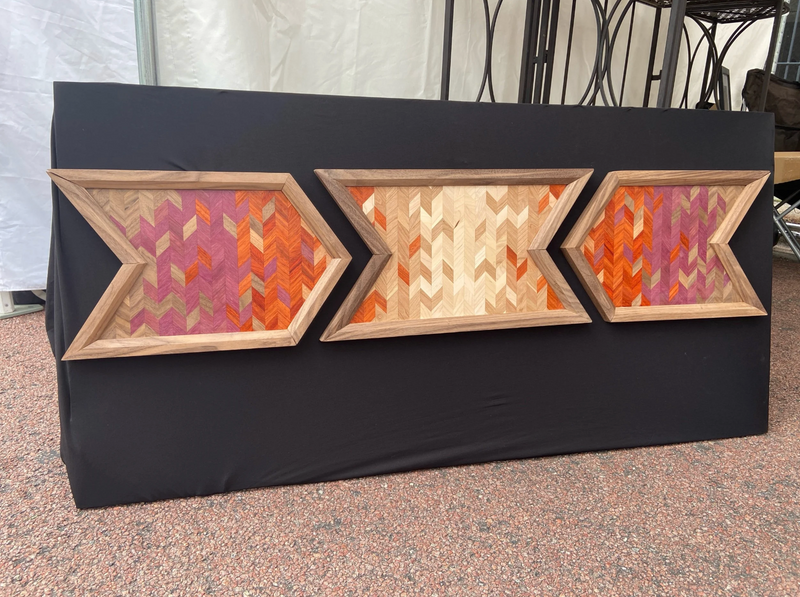 Chevron Gradient Wall Art (3 piece)