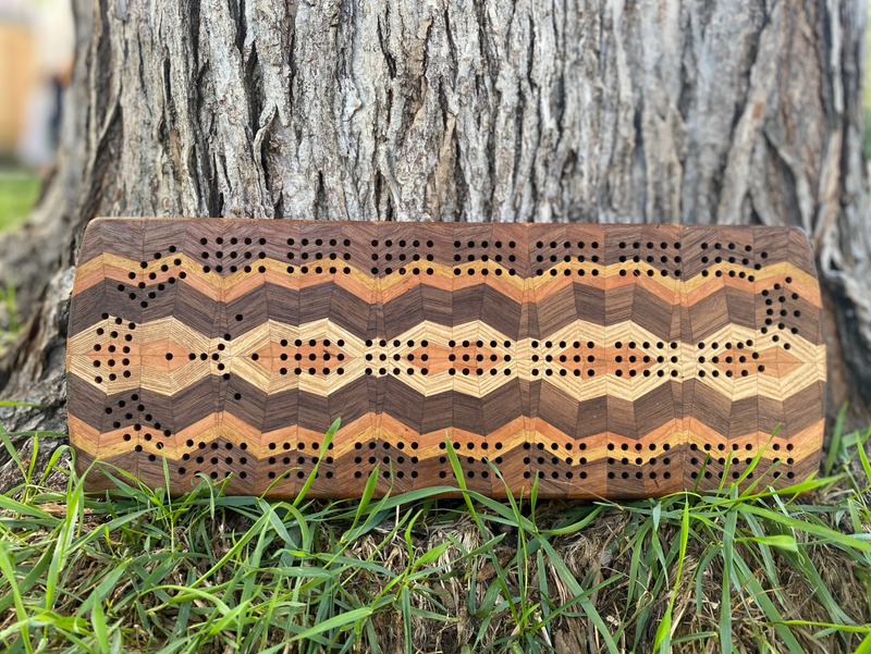 Kaleidoscope Cribbage Board #1